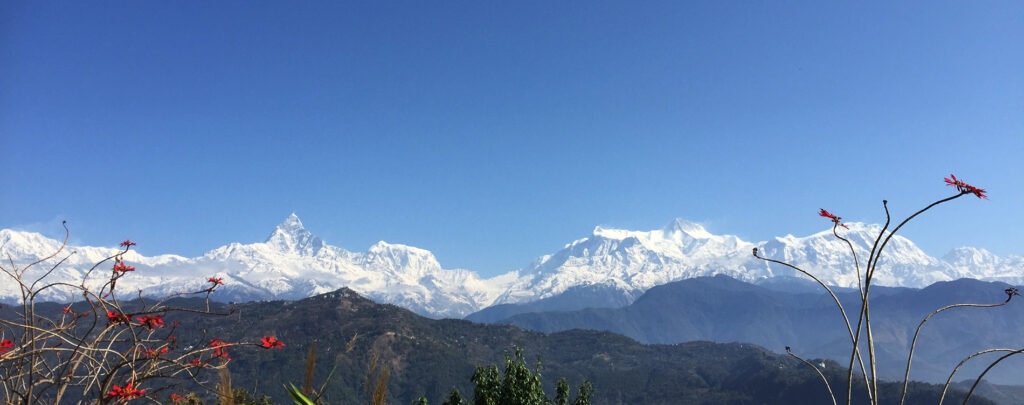 Annapurna bjergene i Nepal