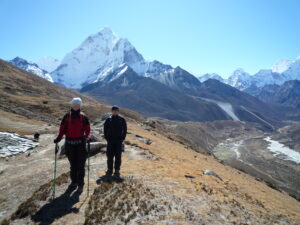 Trekkere på vej til Everest base camp