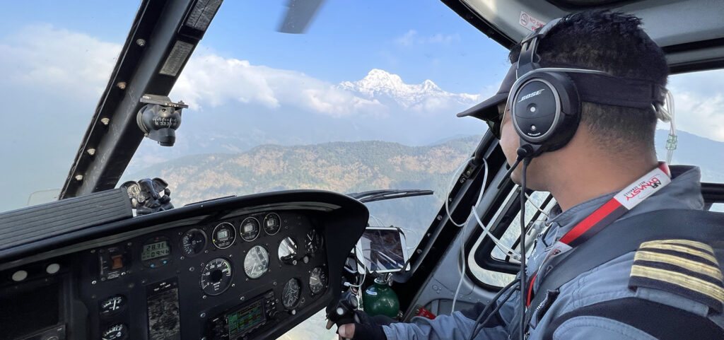 Helikopter Nepal Lars Gundersen