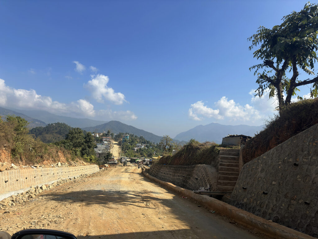Gorkha til Nuwakot Mid-Hill Highway i Nepal